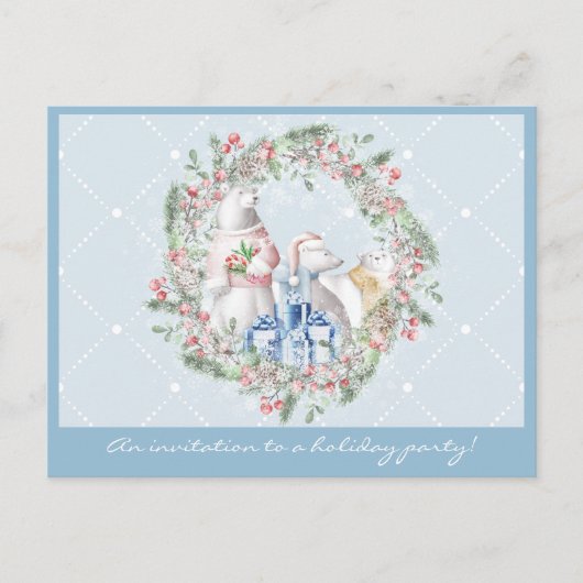 Polair Beer | Holiday Party Aankondiging Post Kaar (Voorkant)