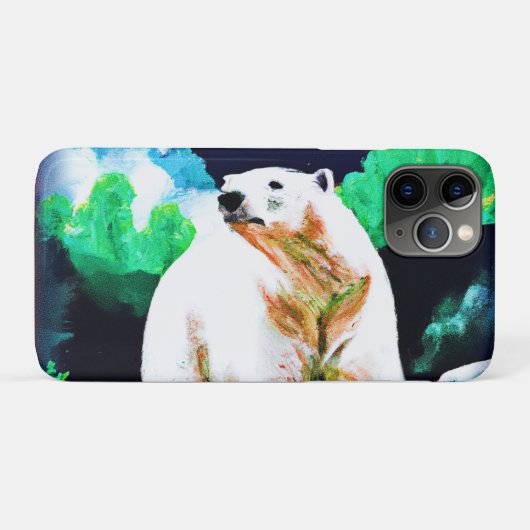 Polair Beer in de natuur. Bestel nu Case-Mate iPhone Case (Achterkant (horizontaal))