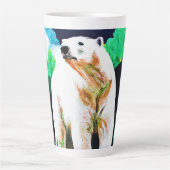 Polair Beer in de natuur. Bestel nu Latte Mok (Voorkant)