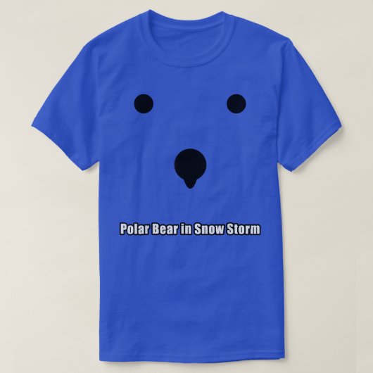 Polair Beer in het sneeuwStorm T-shirt (Design voorkant)