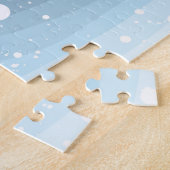 Polair beer in Santa hat, gepersonaliseerd Legpuzzel (Zijkant)