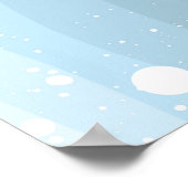 Polair beer in Santa hat, gepersonaliseerd Poster (Hoek)