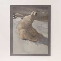 Polair beer in sneeuw illustratie