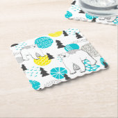 Polair beer kartonnen onderzetters (Gebogen)