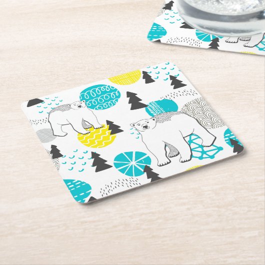 Polair beer kartonnen onderzetters (Schuin)