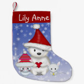 Polair Beer, Kat en muizen Aangepaste stopzetting Kleine Kerstsok (Voorkant)