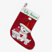 Polair Beer, Kat en muizen Aangepaste stopzetting Kleine Kerstsok (Voorkant (Hangend))