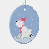 Polair Beer Keramisch Ornament (Rechts)