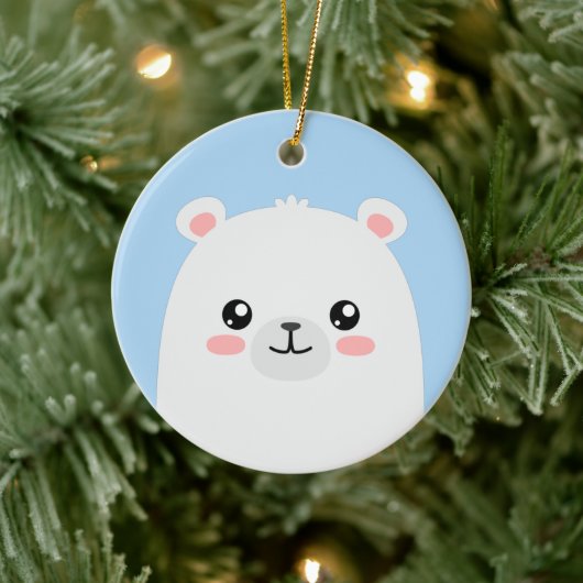 Polair beer keramisch ornament (Boom)