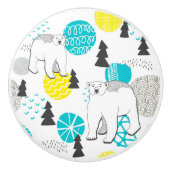 Polair beer keramische knop (Voorkant)