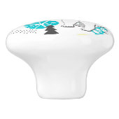 Polair beer keramische knop (Zijkant)