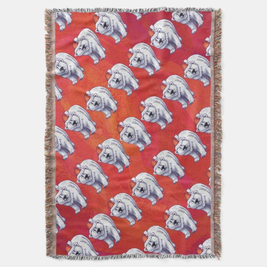 Polair Beer Kerstmis op rood Deken (Voorkant Verticaal)