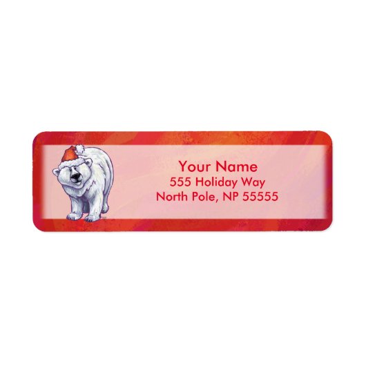 Polair Beer Kerstmis op rood Etiket (Voorkant)