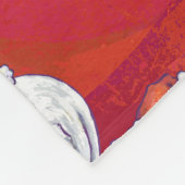 Polair Beer Kerstmis op rood Fleece Deken (Hoek)