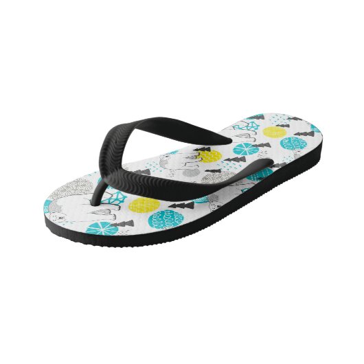 Polair beer kinder teenslippers (Schuin)