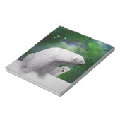 Polair Beer, koolvis en noorderlicht aurora Notitieblok (Linkerzijde)