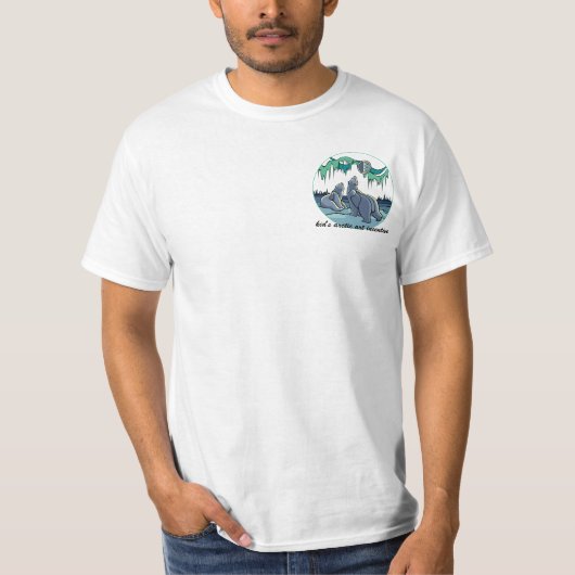 Polair Beer Kunst T-shirt Mannen Polar Beer Shirt (Voorkant)