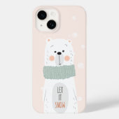 Polair beer - Laat het sneeuwen - Kute Winter / Ke Case-Mate iPhone Case (Achterkant)