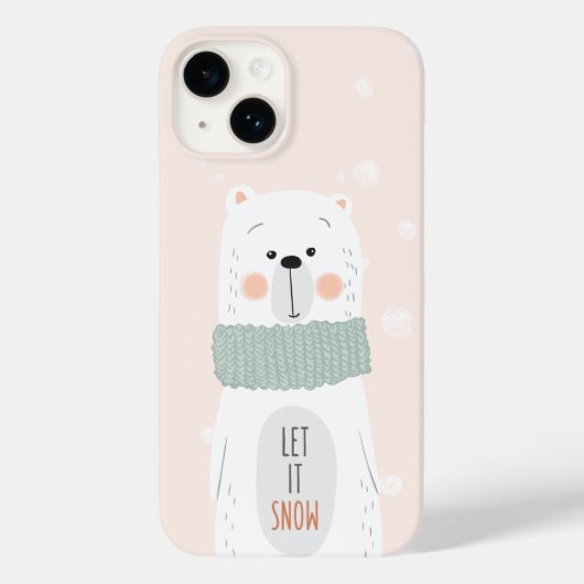 Polair beer - Laat het sneeuwen - Kute Winter / Ke Case-Mate iPhone Case (Achterkant)