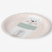 Polair beer - Laat het sneeuwen - Kute Winter / Ke Papieren Bordje (Gekanteld)