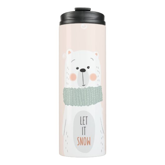 Polair beer - Laat het sneeuwen - Kute Winter / Ke Thermosbeker (Voorkant)