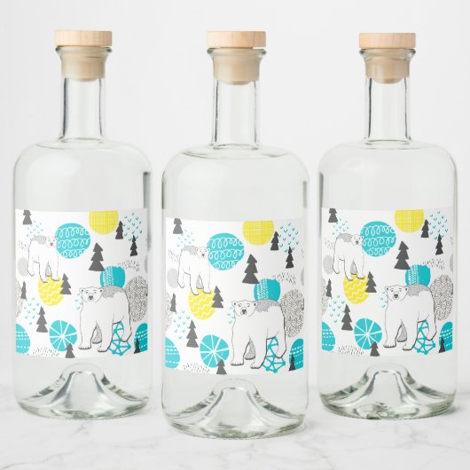 Polair beer likeurfles etiket (Flessen)