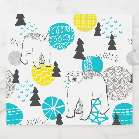 Polair beer likeurfles etiket (Enkel label)