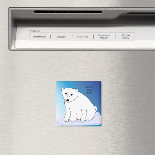 Polair Beer met bericht Magneet (Insitu (Vaatwasser))