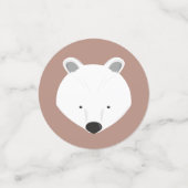 Polair Beer met één staartdier eerste geboorte Confetti (Kleine voorkant)