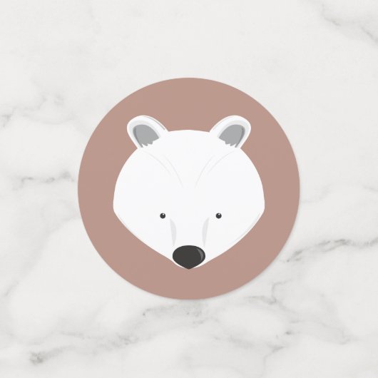 Polair Beer met één staartdier eerste geboorte Confetti (Kleine voorkant)