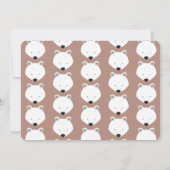 Polair Beer met één staartdier eerste geboorte Kaart (Achterkant)