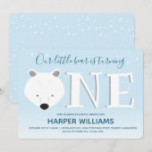 Polair Beer met één winterdier op 1 zaterdag Kaart (Voorkant / Achterkant)