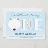 Polair Beer met één winterdier op 1 zaterdag Kaart (Voorkant)