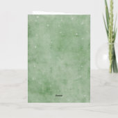 Polair Beer met groene kerst Feestdagen Kaart (Achterkant)