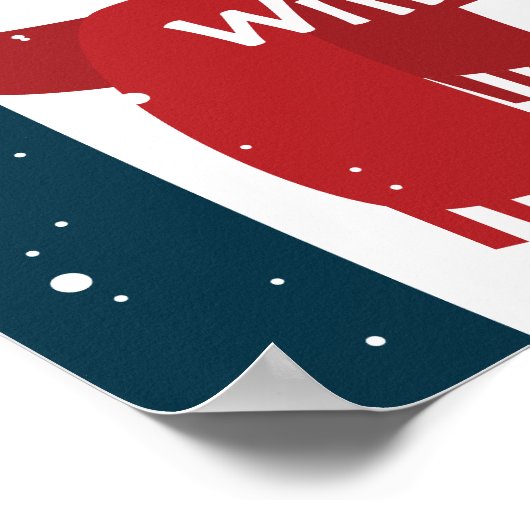 Polair Beer met kerstmis Poster (Hoek)