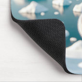 Polair Beer met poten die een hart vormen Muismat (Hoek)