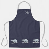 Polair Beer met sneeuwvlokken Schort (Voorkant)