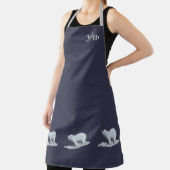 Polair Beer met sneeuwvlokken Schort (Insitu)