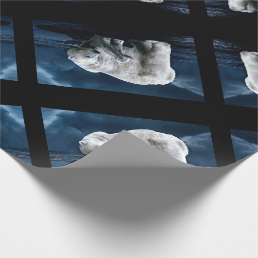 Polair Beer - Mirrored Black Cadeaupapier (Hoek)