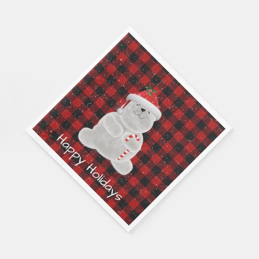 Polair Beer op buffelstang Servet (Hoek)