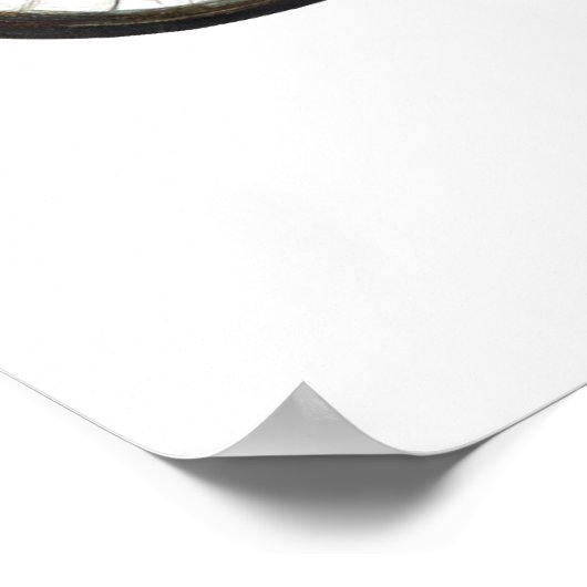 Polair Beer op fiets Poster (Hoek)