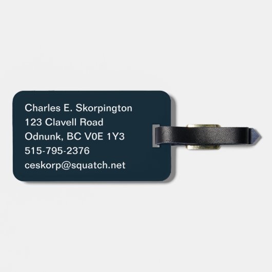 Polair Beer op ijs Bagagelabel (Achterkant horizontaal)