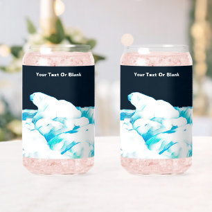 Polair Beer op ijs Blikvorm Glas