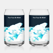 Polair Beer op ijs Blikvorm Glas (Achterkant)