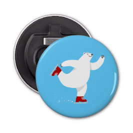 Polair Beer op ijs Button Flesopener