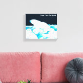 Polair Beer op ijs Canvas Afdruk (Insitu (Woonkamer))