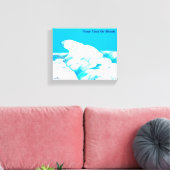 Polair Beer op ijs Canvas Afdruk (Insitu (Woonkamer))