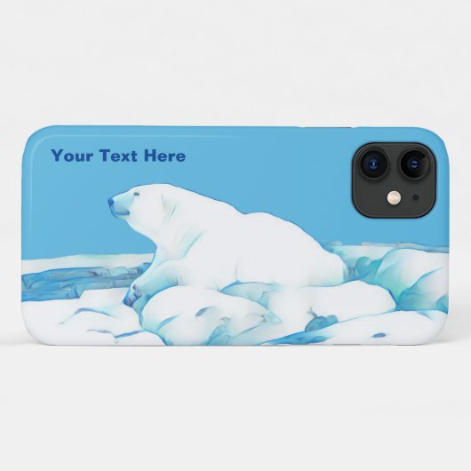 Polair Beer op ijs Case-Mate iPhone Case (Achterkant (horizontaal))