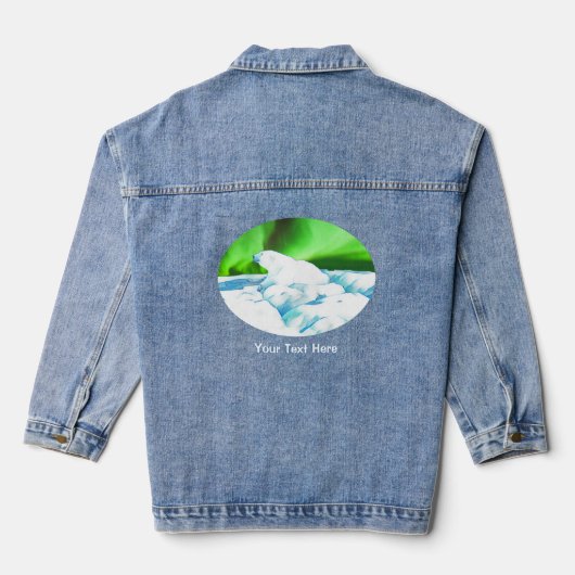 Polair Beer op ijs Denim Jacket (Achterkant)