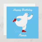 Polair Beer op ijs Feestdagenkaart (Voorkant / Achterkant)